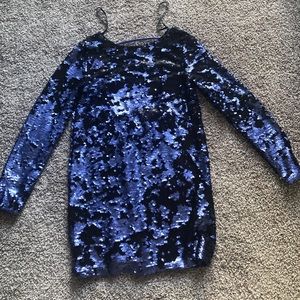 Sequin long sleeve dress